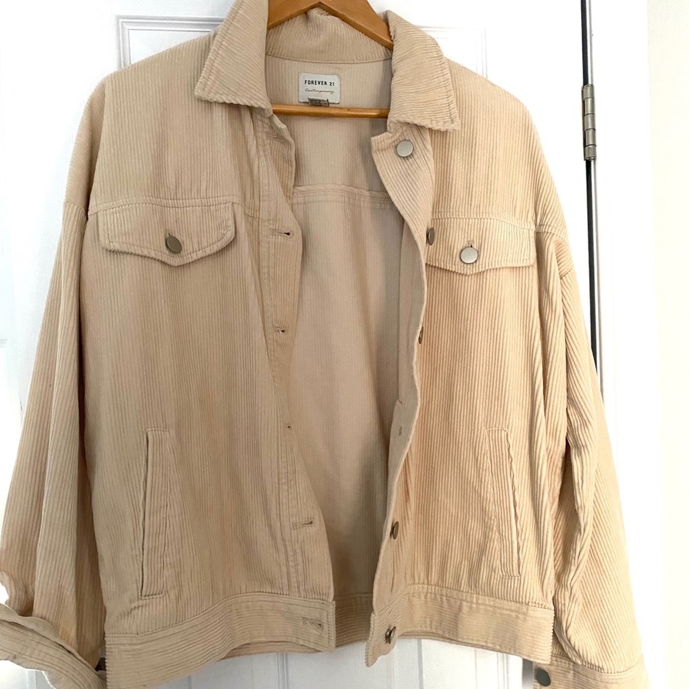 Oversized corduroy jacket